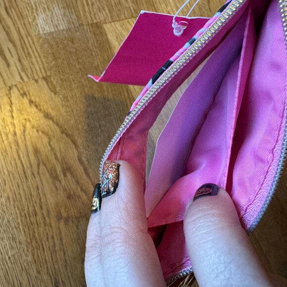 Lilly Pulitzer Key ID Card Case Hibiscus Pink NWT - Picture 5 of 5